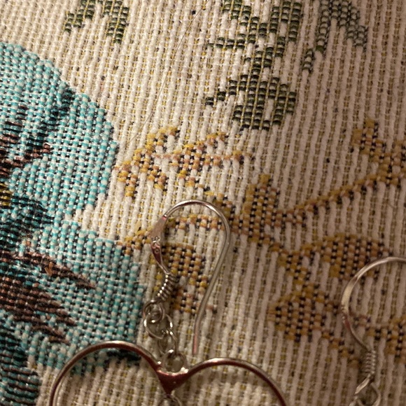 Sterling hanging pearl earrings - Picture 3 of 3